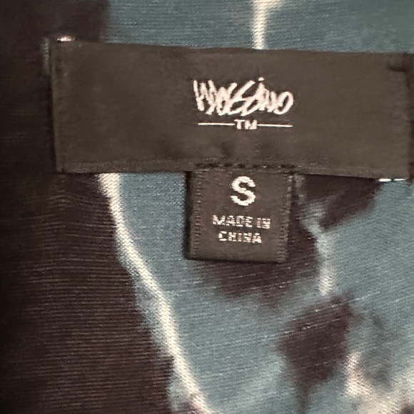 Mossimo Supply Co. Teal & White Tie-Dye Sleeveless Maxi Dress - Picture 3 of 5